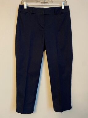 Navy LOFT Riviera Pant Julie Fit Crop
